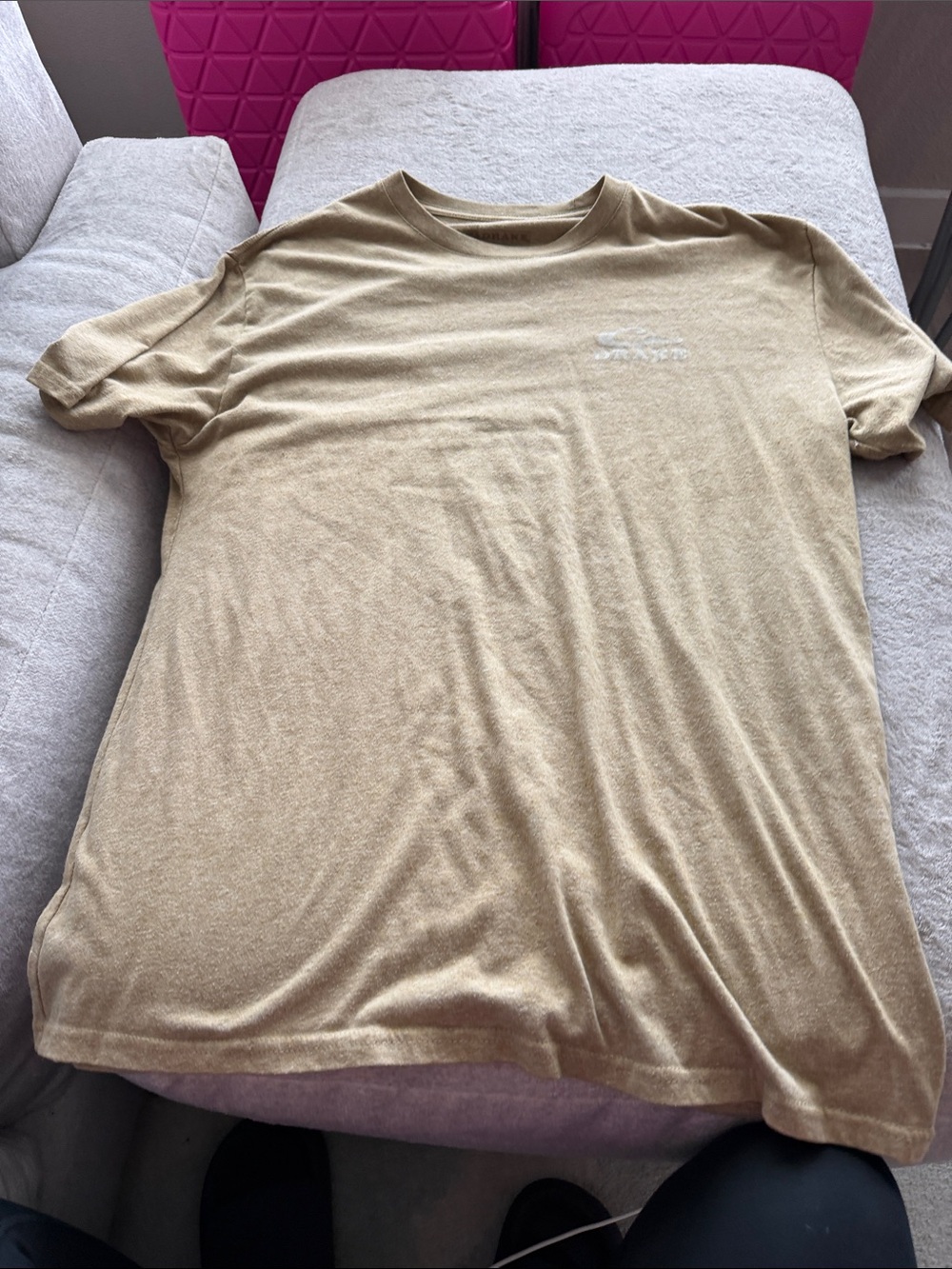 Drake Tan Crewneck Short Sleeve Tee